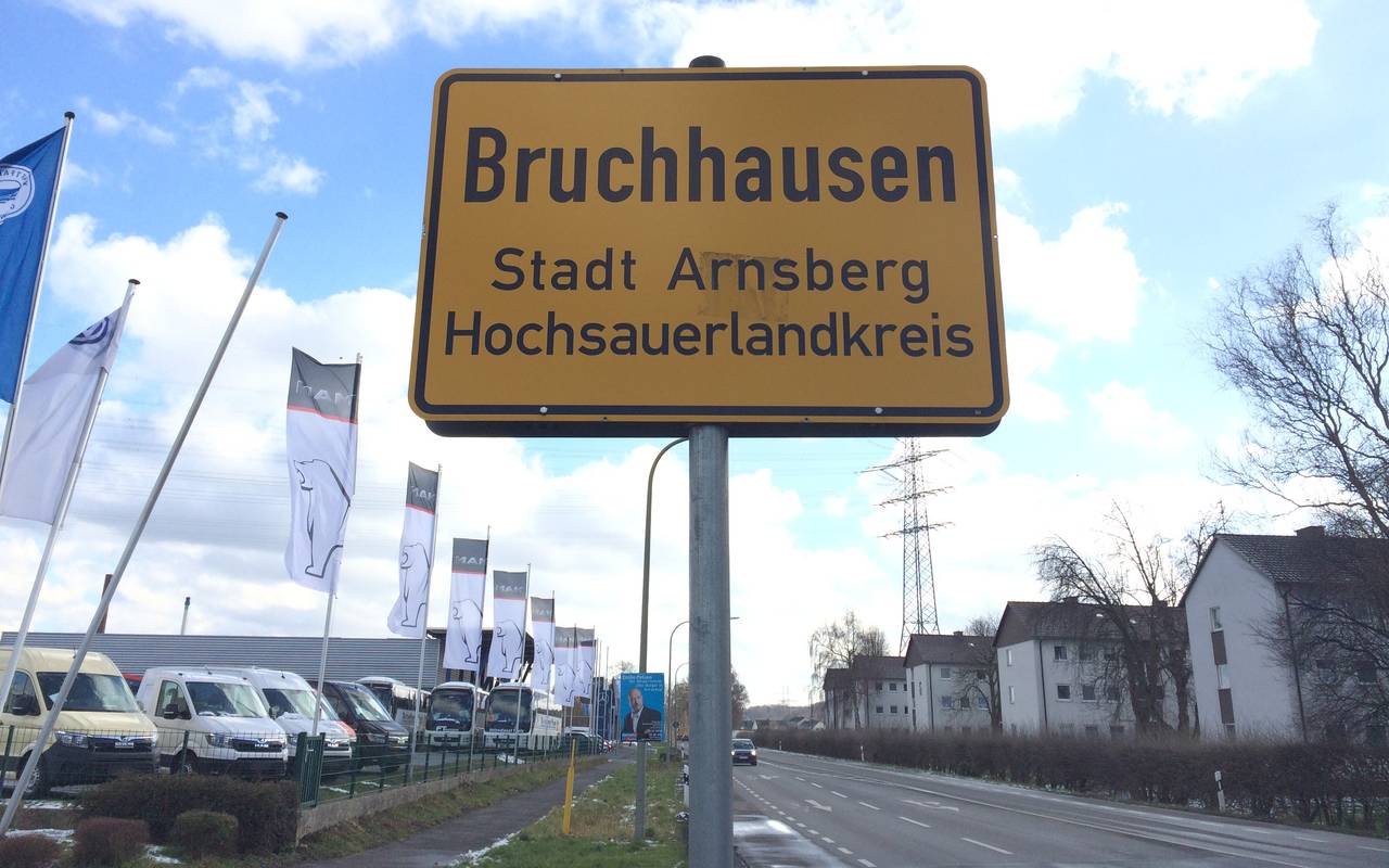 Ortsschild von AR-Bruchhausen.