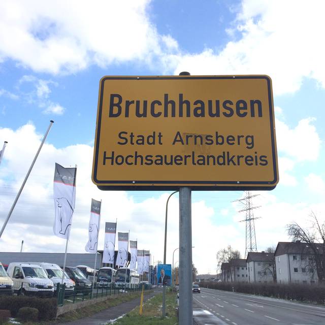 Ortsschild von AR-Bruchhausen.