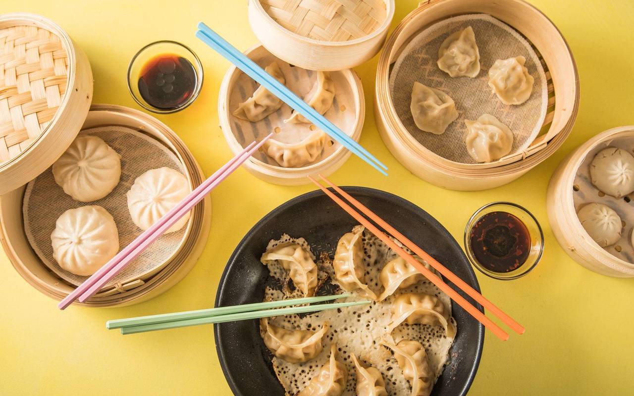 Asiatische Teigtaschen