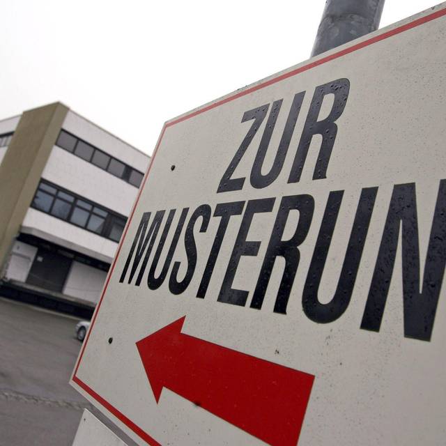 Musterung im Kreiswehrersatzamt