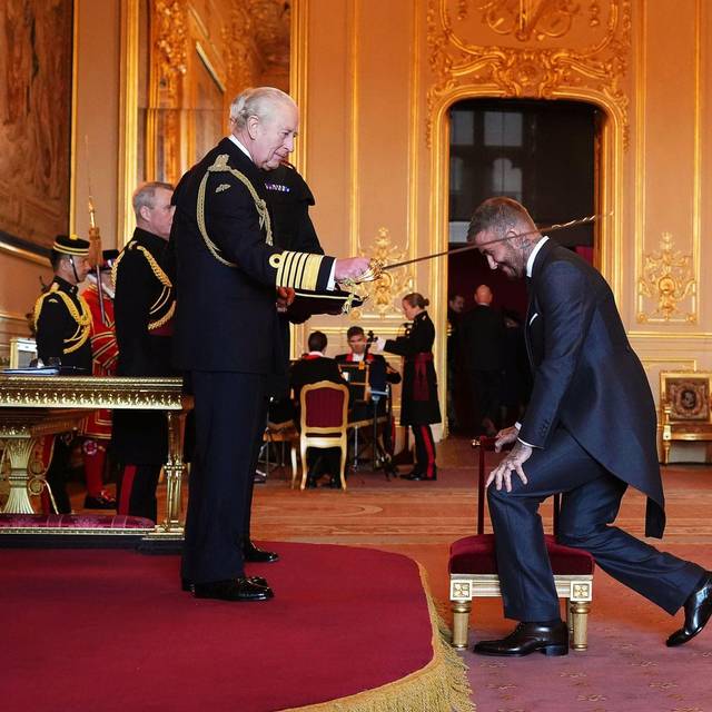 Ritterschlag für David Beckham