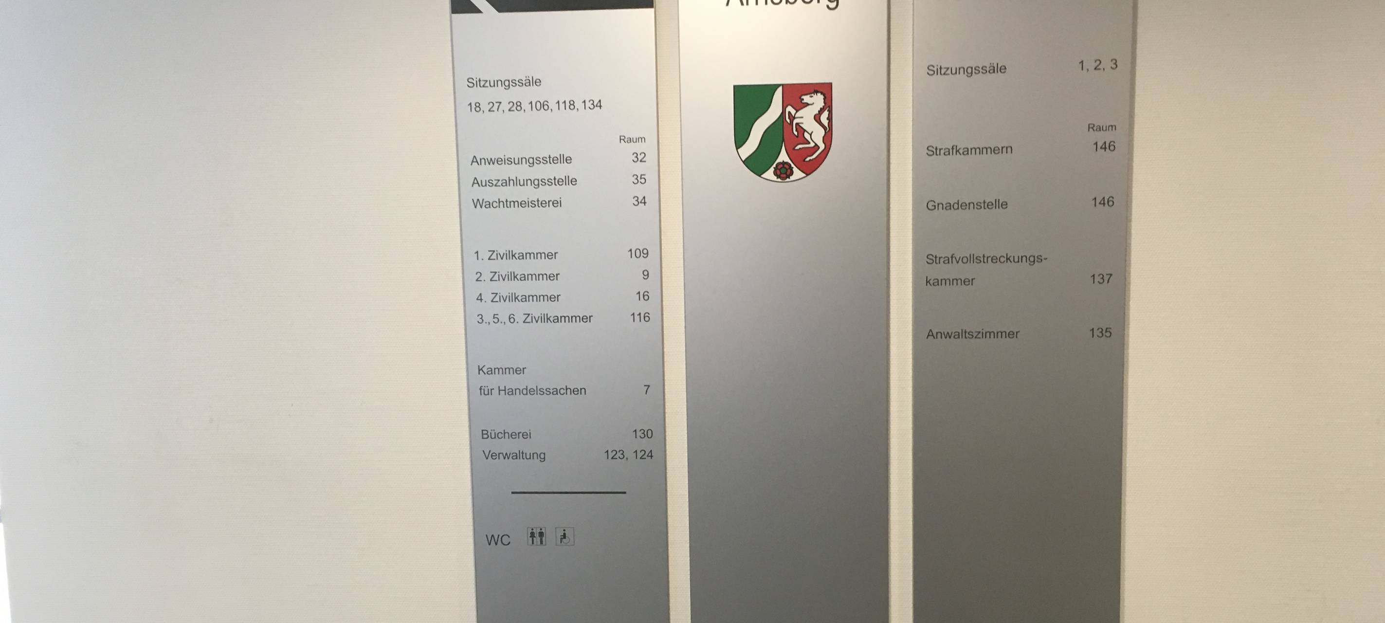 Landgericht Arnsberg (Fluransicht)