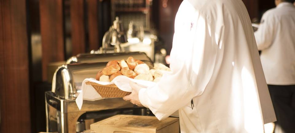 Kellner bei der Arbeit.