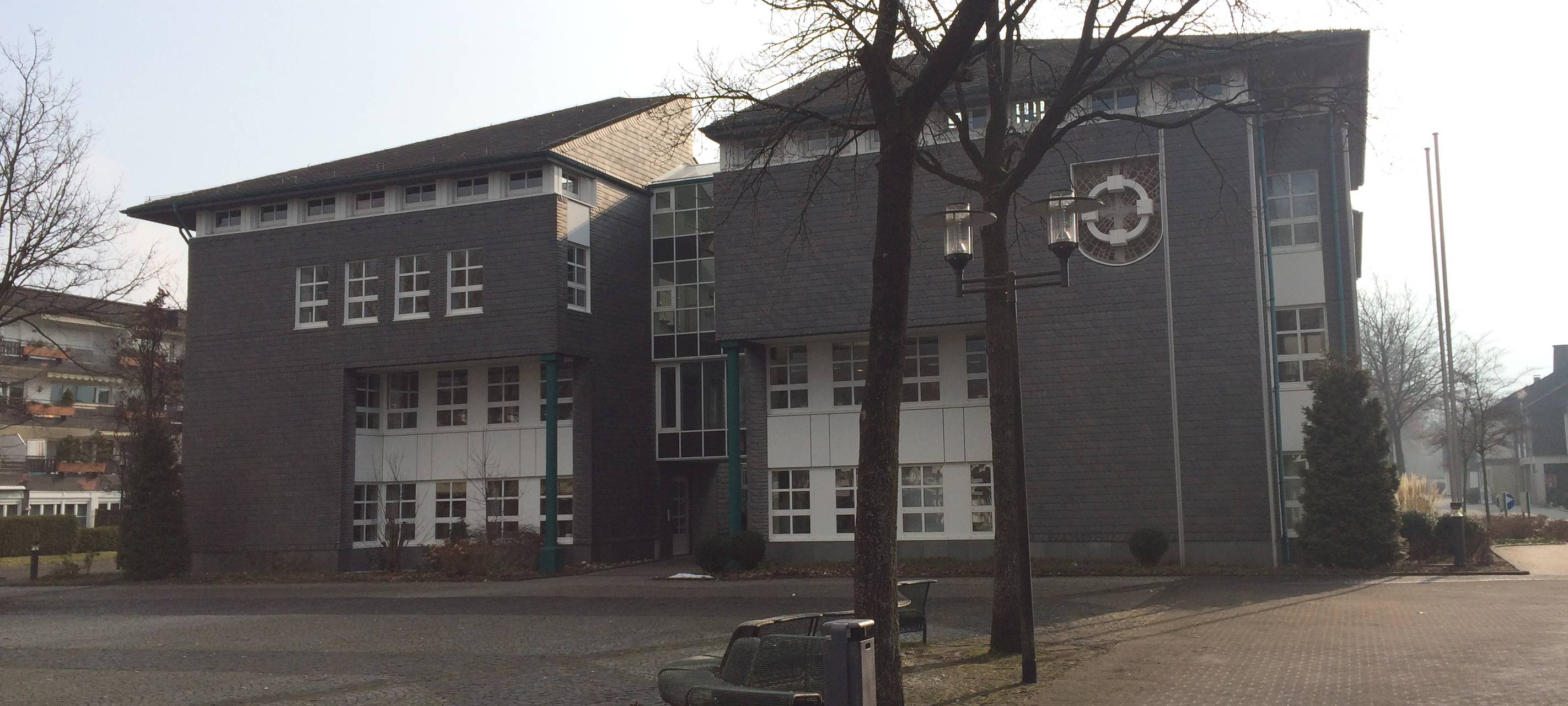 Rathaus Olsberg 2018, Seitenansicht.