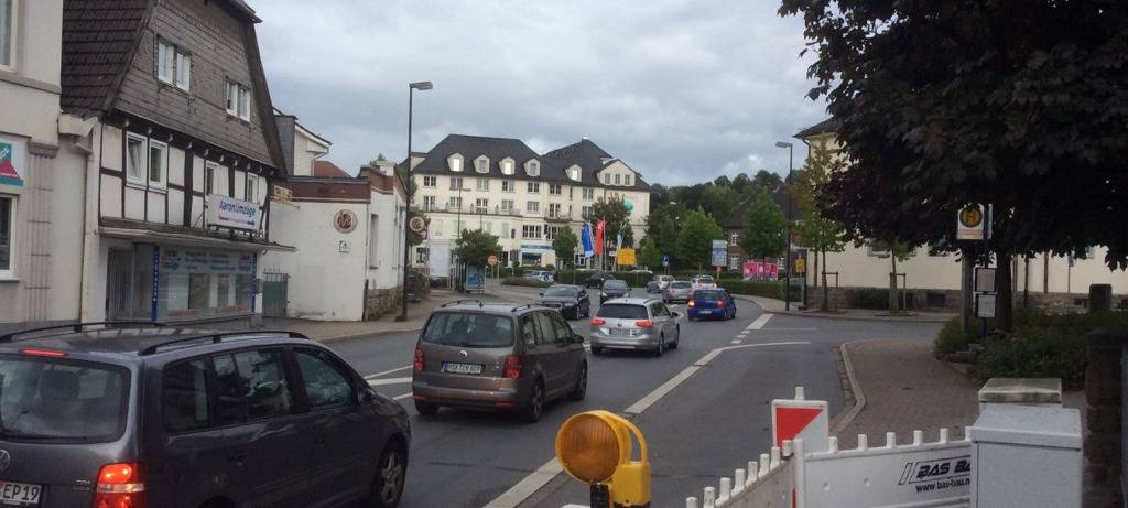 Bauarbeiten an der Ortsdurchfahrt Sundern