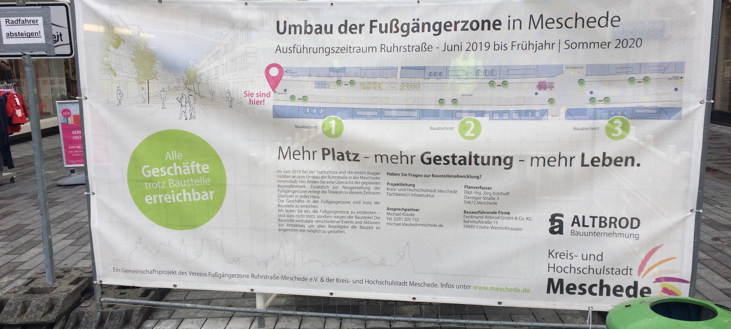 Bauarbeiten gehen voran