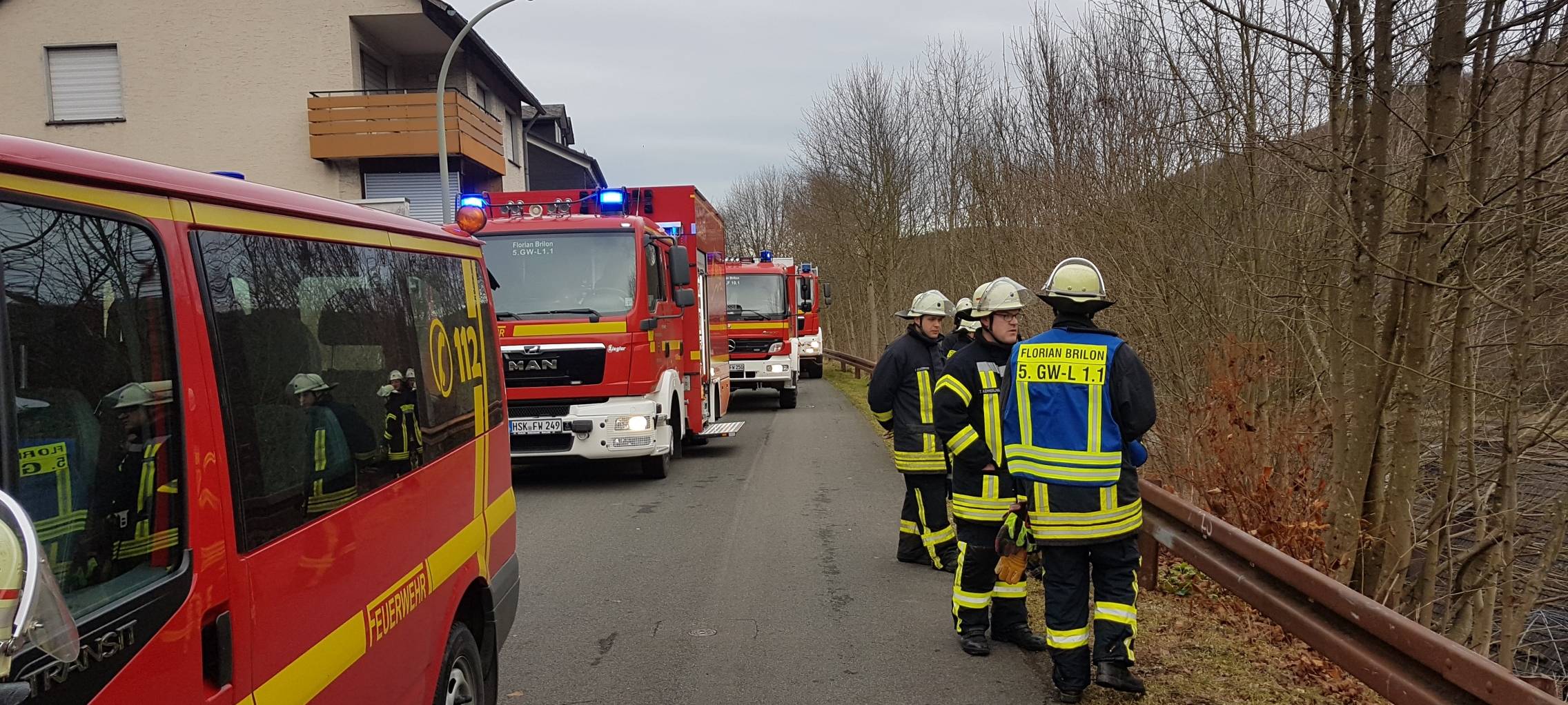 Brand in Brilon-Wald