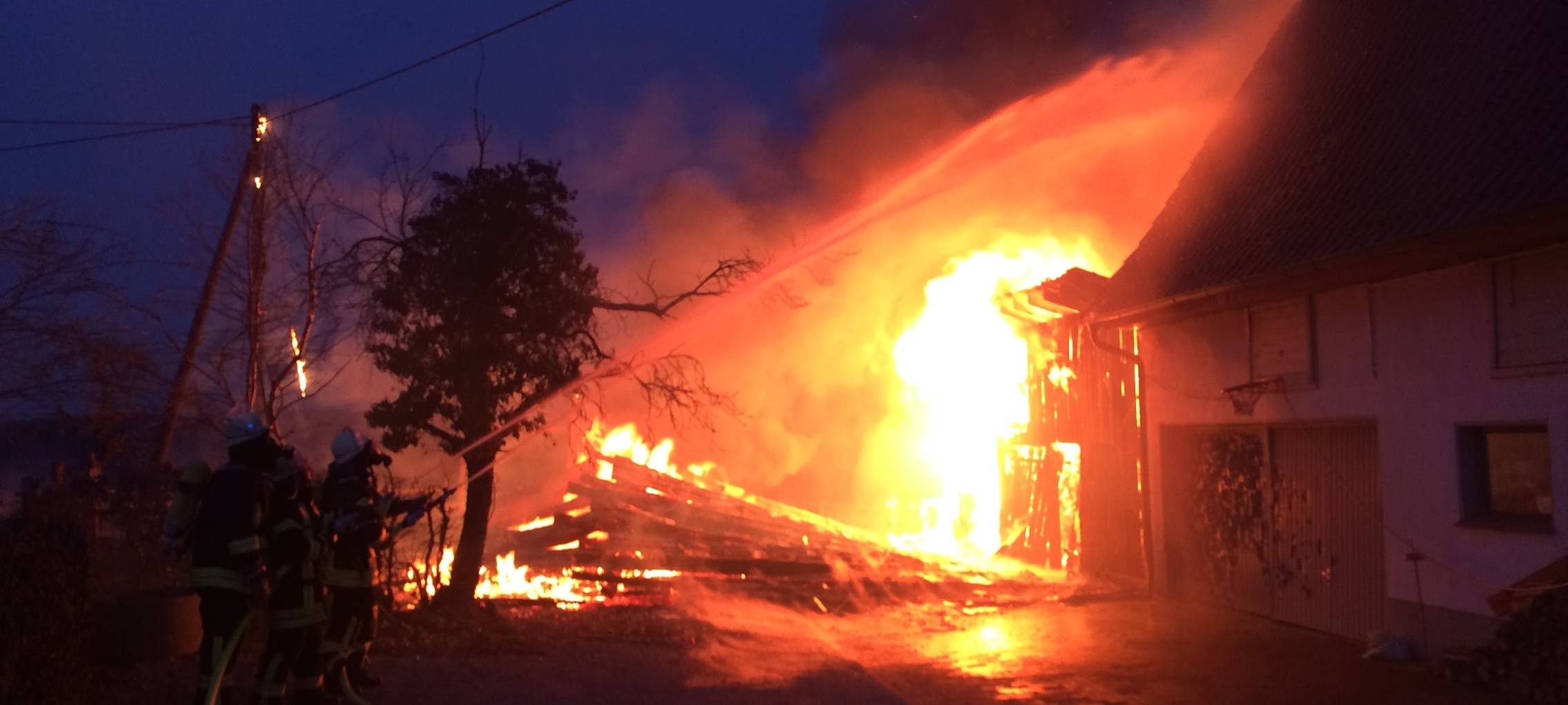 Feuer in Brilon Alme