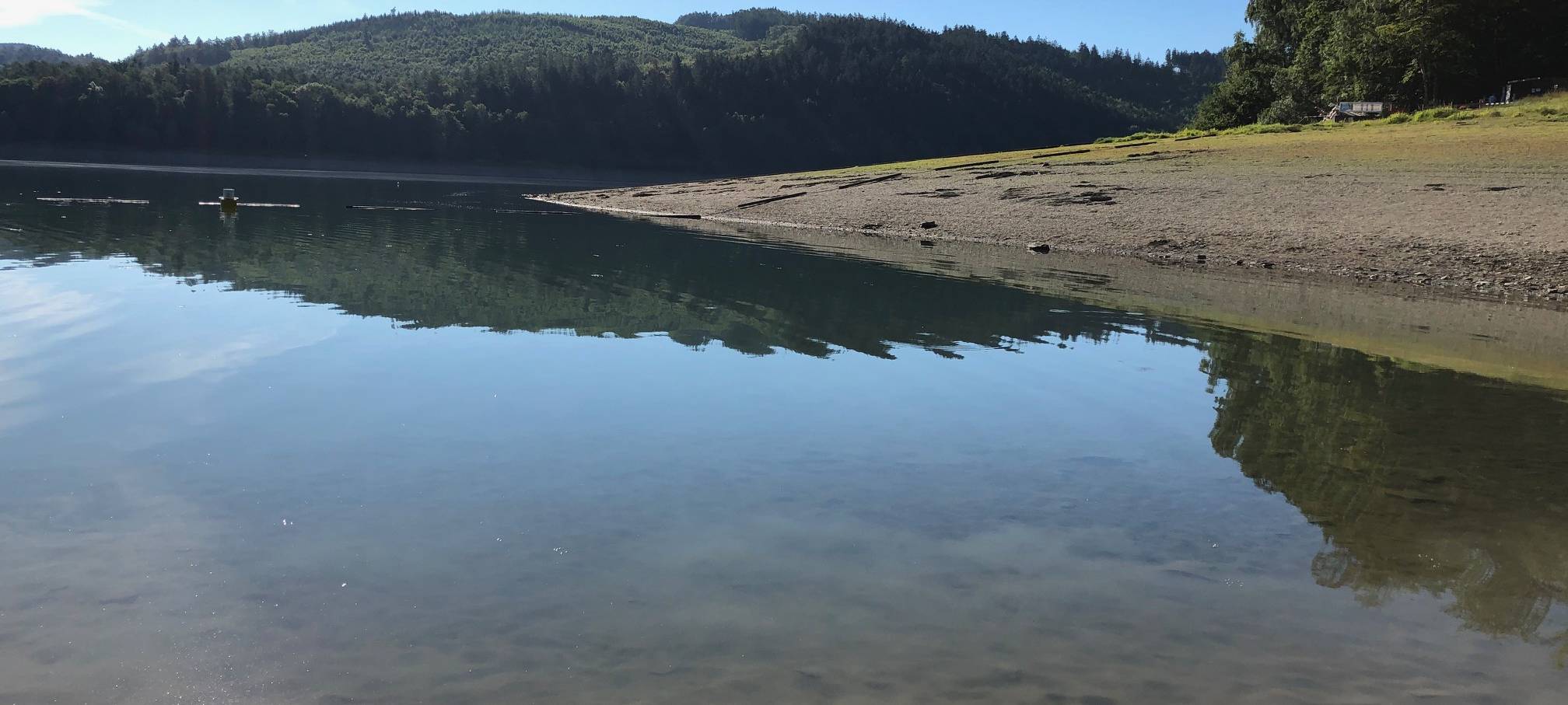 Pegelstand der Talsperren im Sauerland ist niedrig