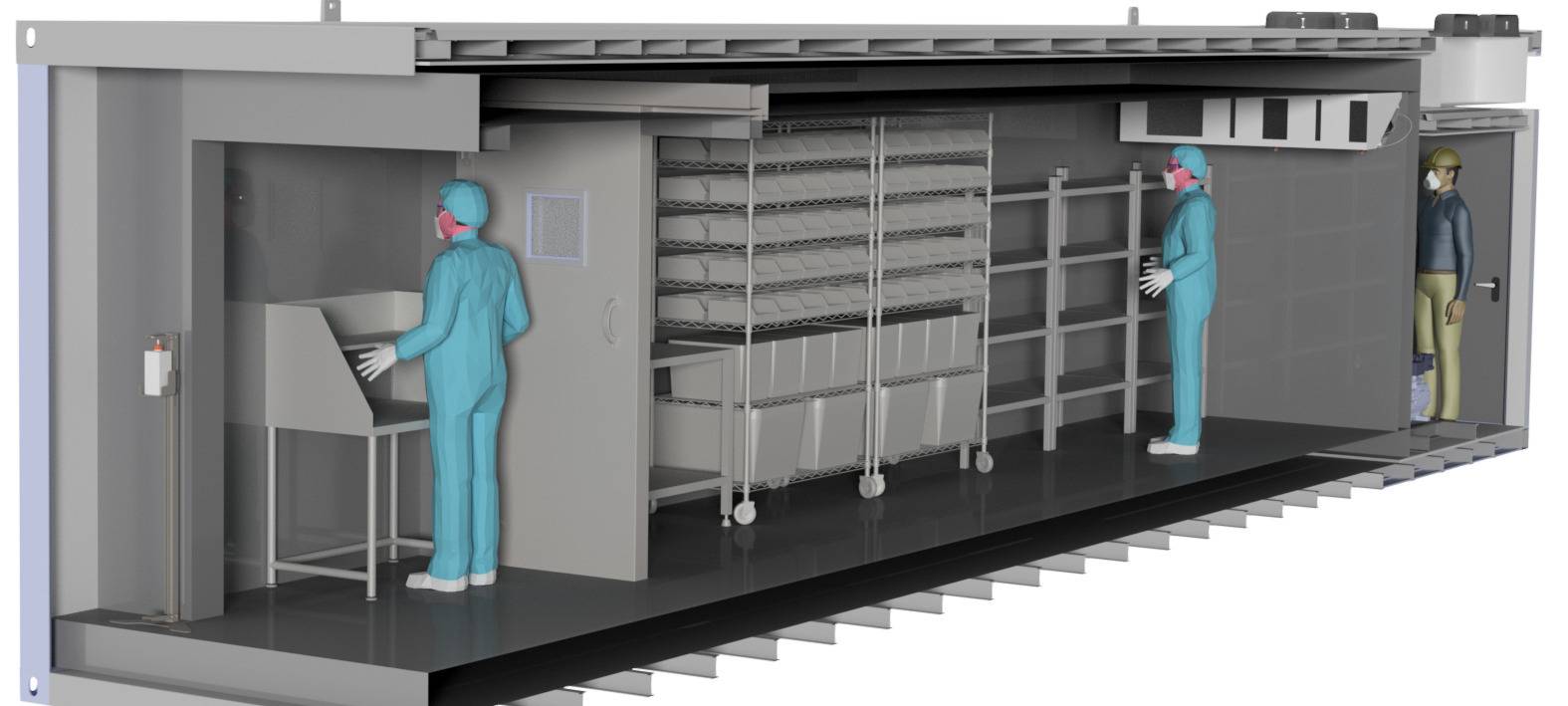 Impfstoff-Kühlcontainer aus Sundern