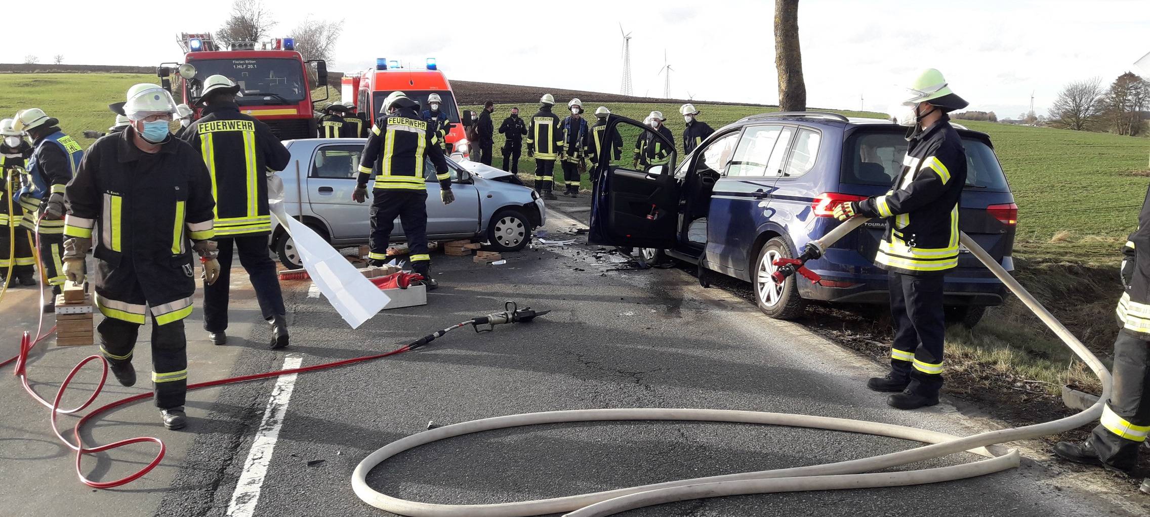 Schwerer Unfall bei Brilon-Rösenbeck