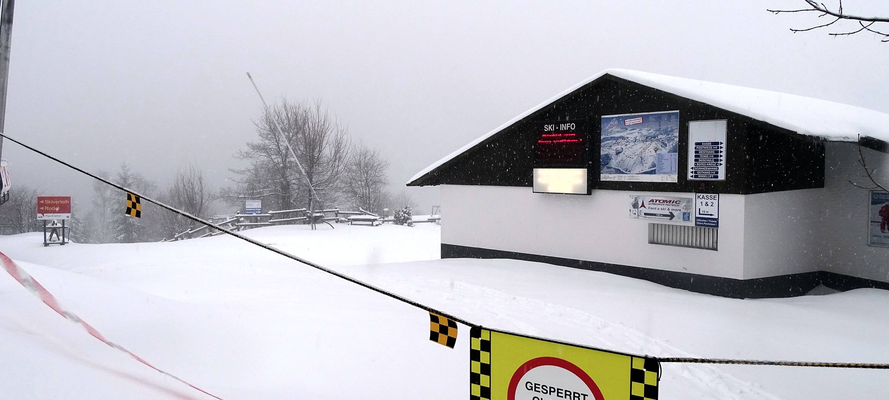 Skigebiete im Sauerland wieder gesperrt