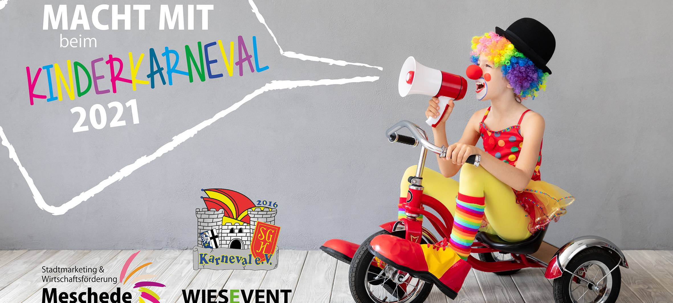 Coronakonformer Rosenmontagsumzug in Meschede