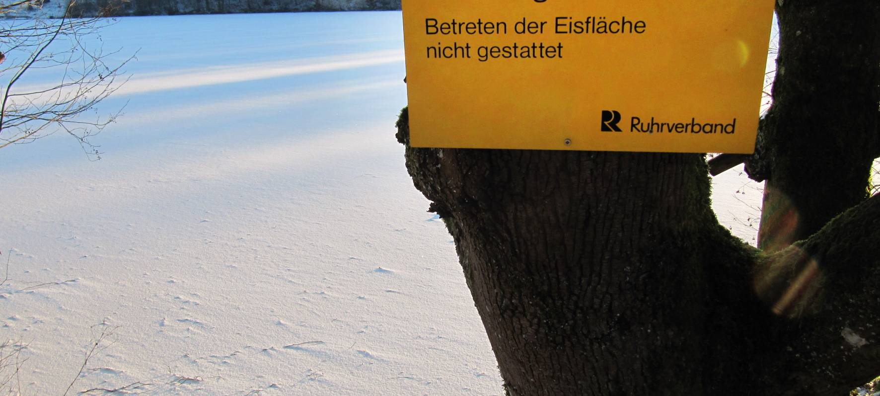 Eisflächen auf Sauerländer Seen nicht betreten