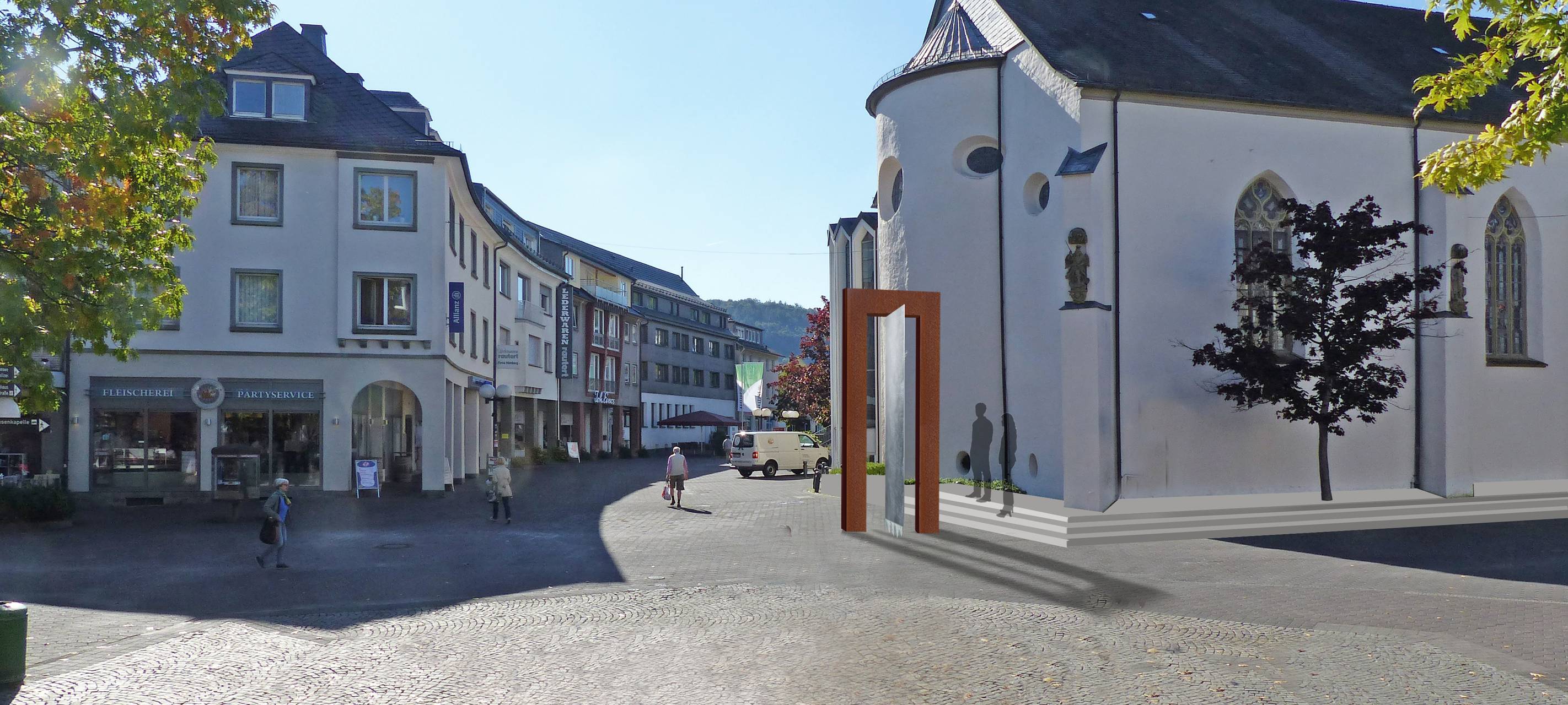 Fußgängerzone Meschede mit neuem Zentrum