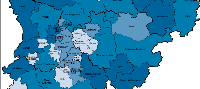 Hochsauerland bei Versorgung mit Arztpraxen Mittelfeld