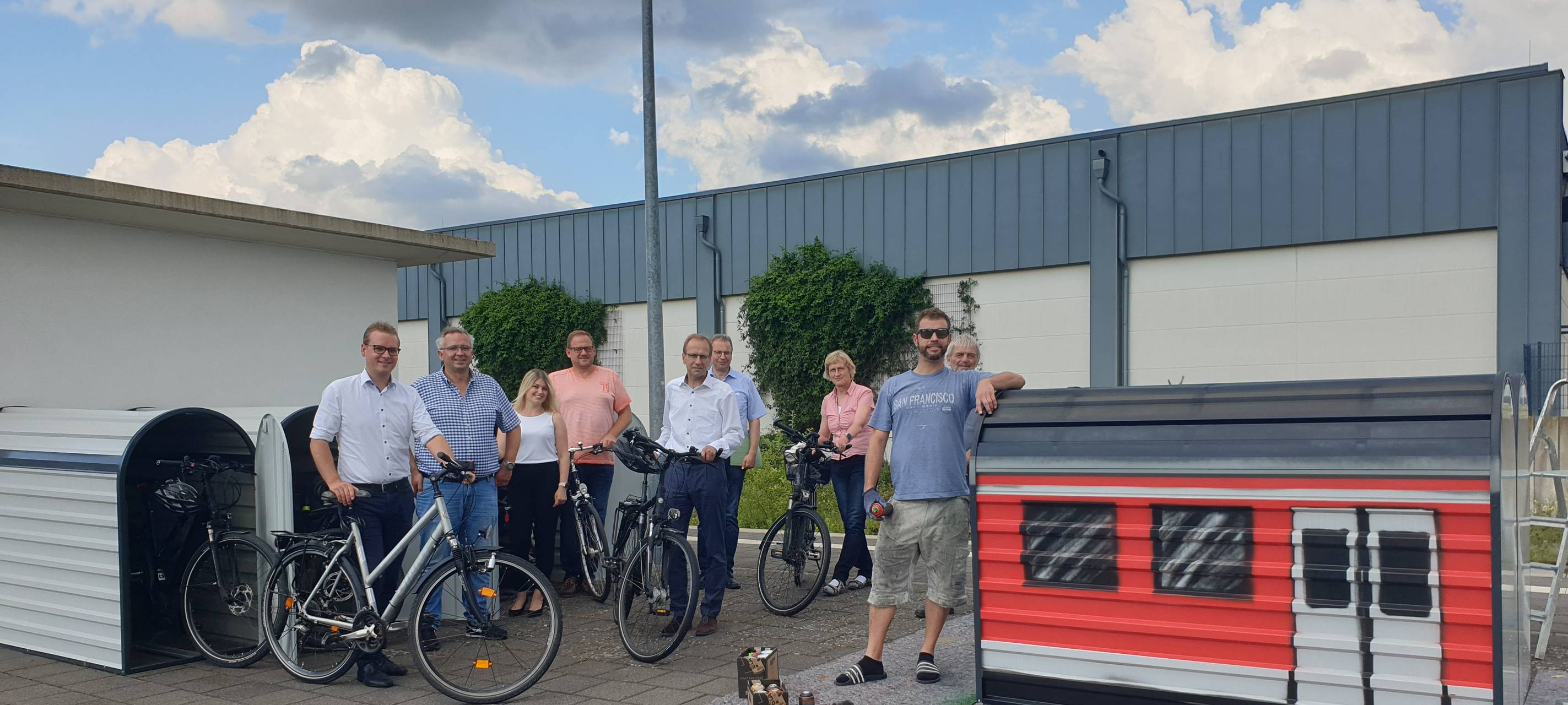 Erstmals Fahrradboxen am Bahnhof Brilon Stadt