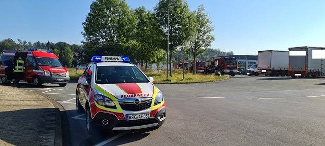 Arnsberg-Bruchhausen: Feuerwehreinsatz bei Perstorp Chemicals