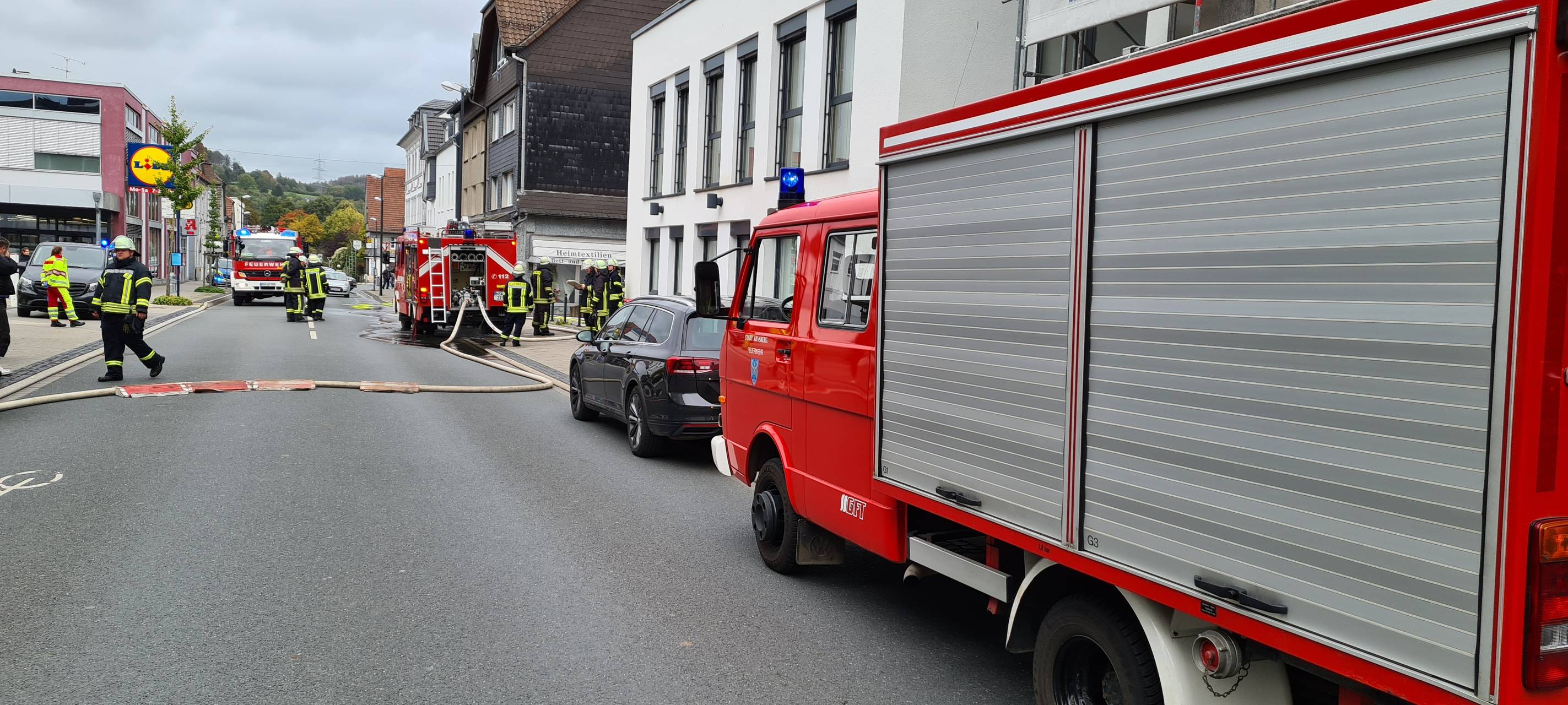 Hüsten: Brand in Geschäft