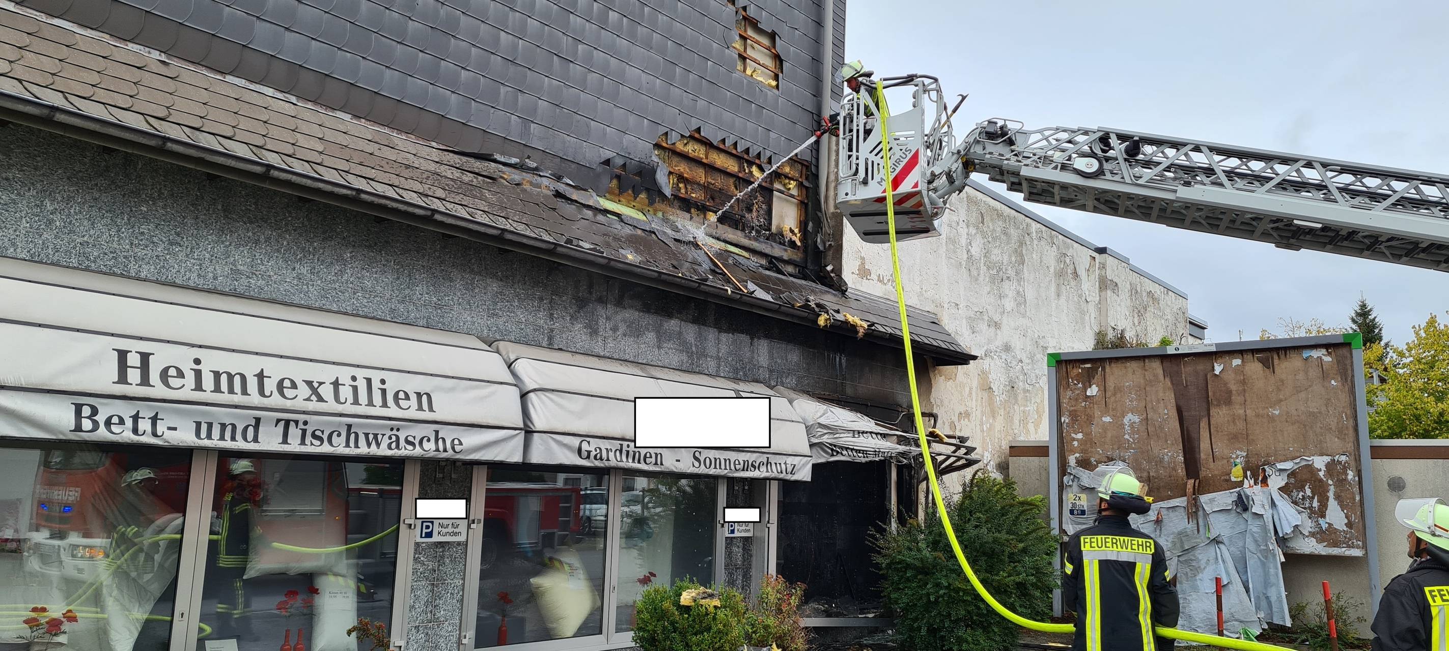 Hüsten: Brand in Geschäft