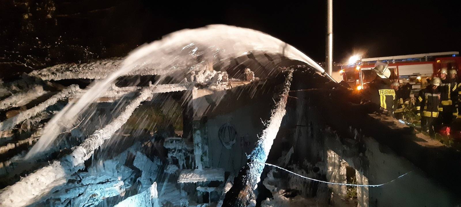 Brand in Marsberg-Udorf