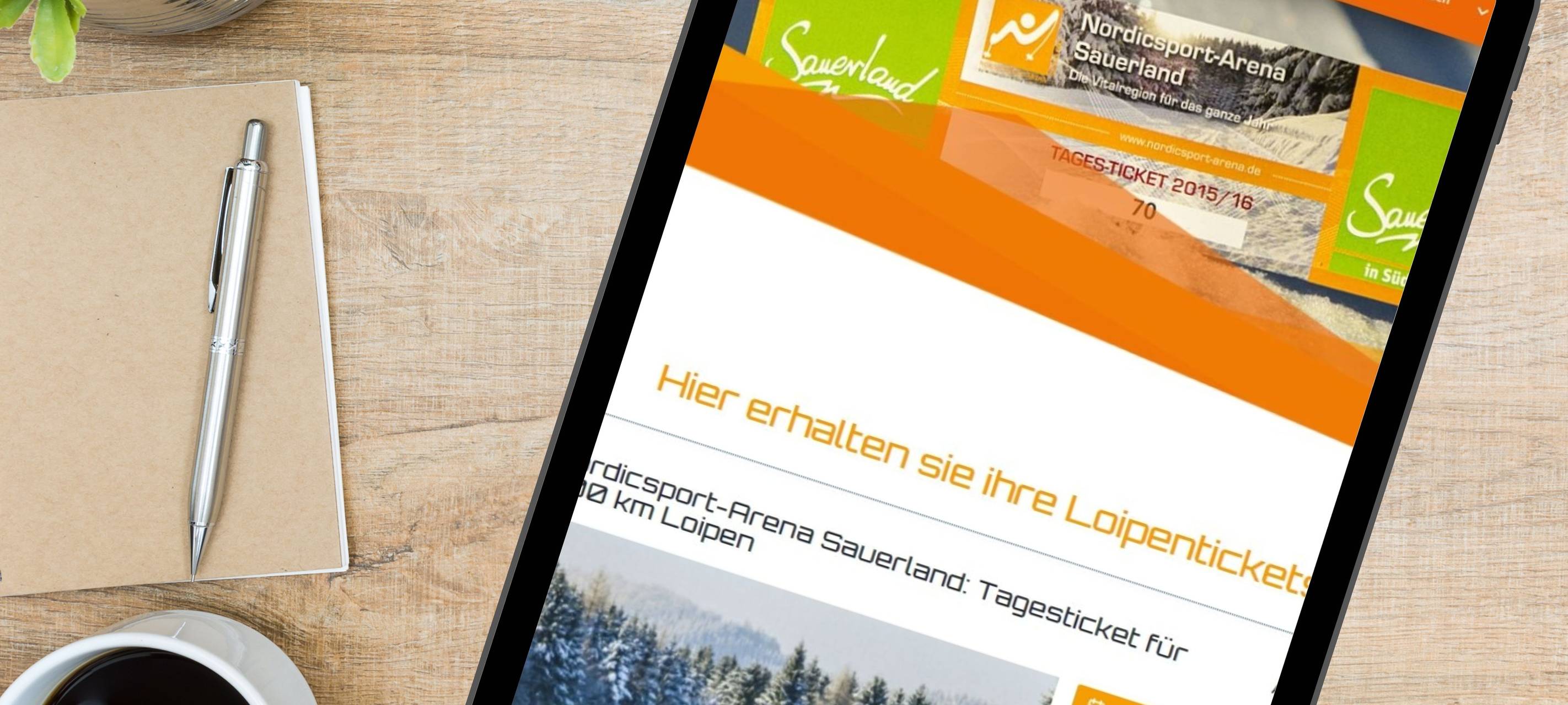 Online-Ticketshop für die Loipen im Sauerland