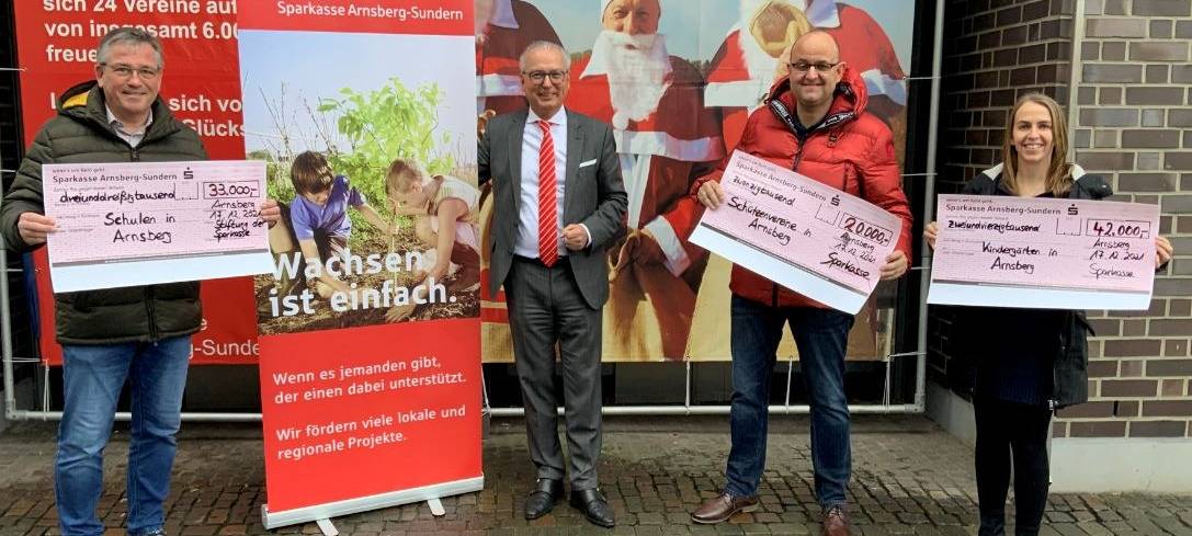 Arnsberg: 1000 Euro für Kindergärten, Schulen und Vereine