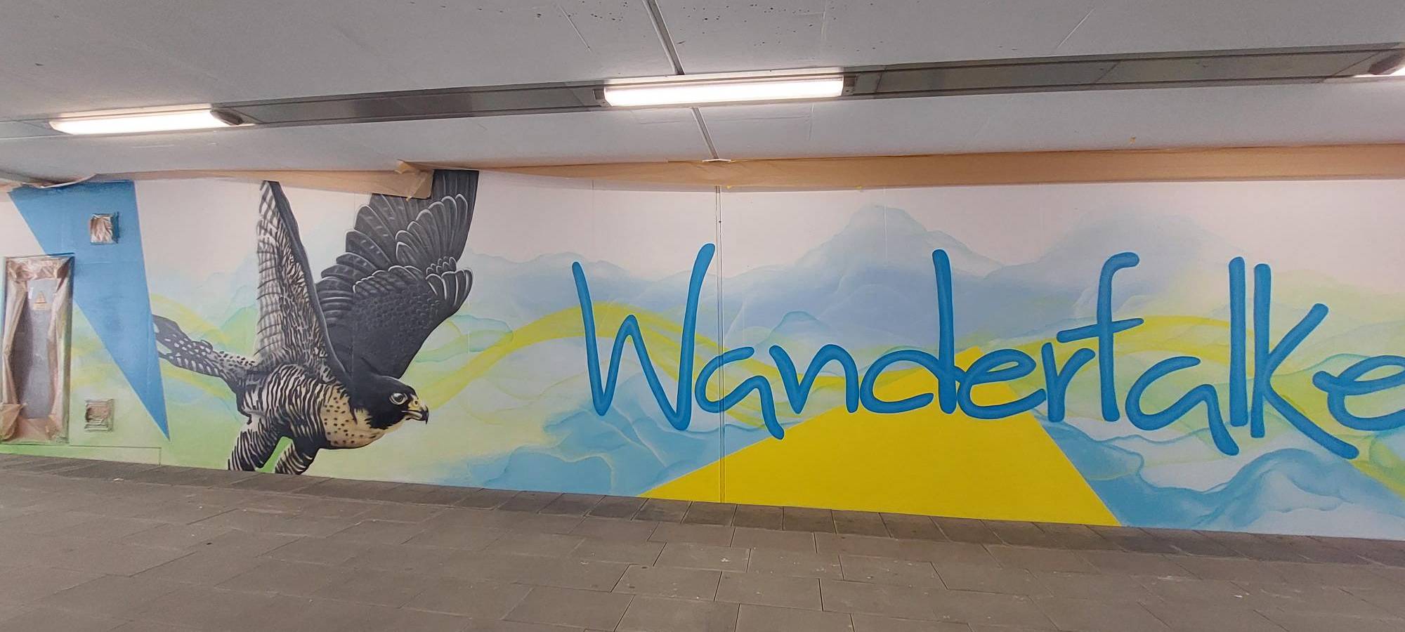 Graffiti-Kunst im Bahnhof Olsberg
