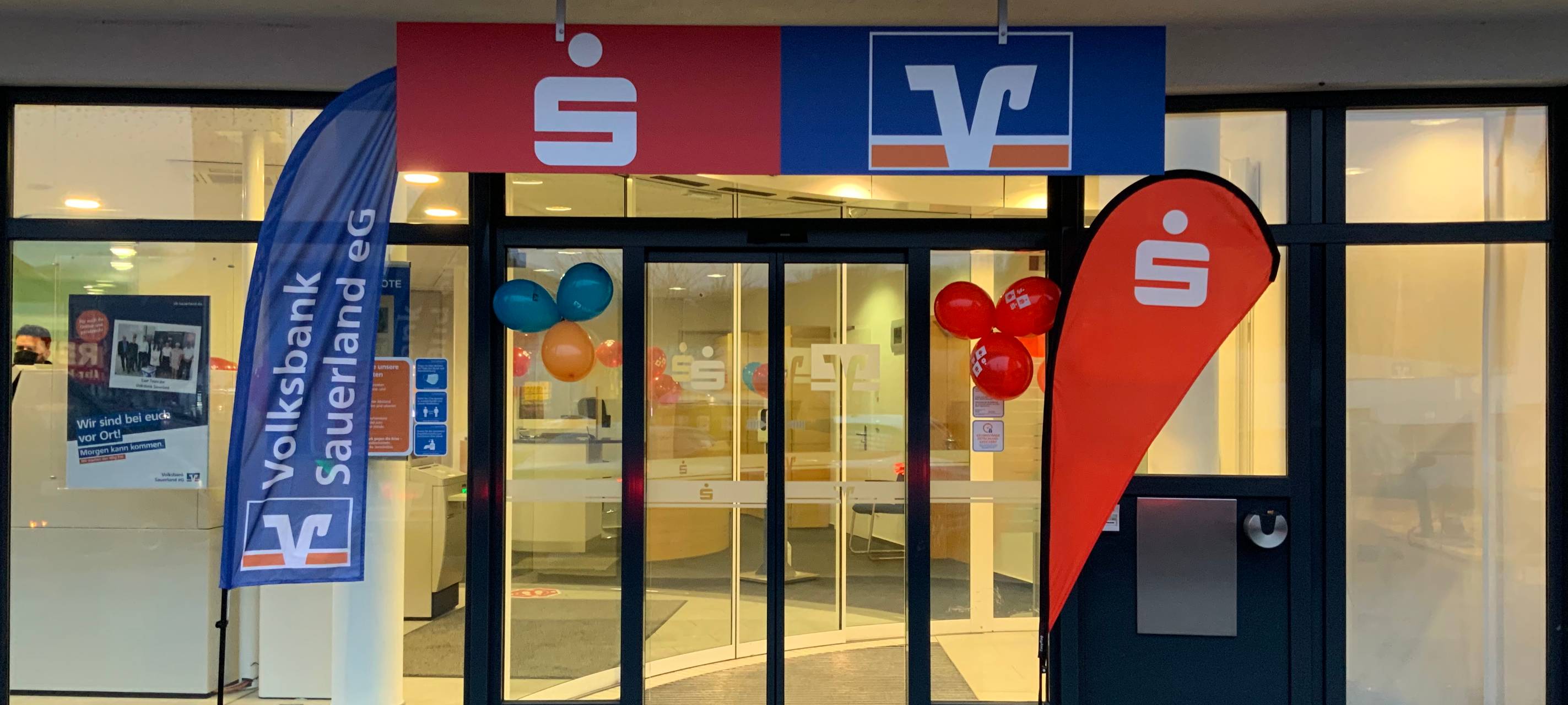 Erste gemeinsame Filiale von VOBA und SPK im Sauerland