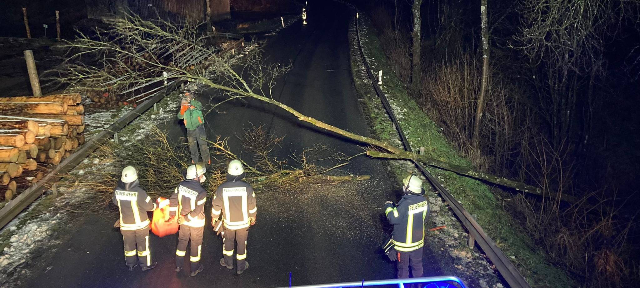 Glatte Straßen im Sauerland