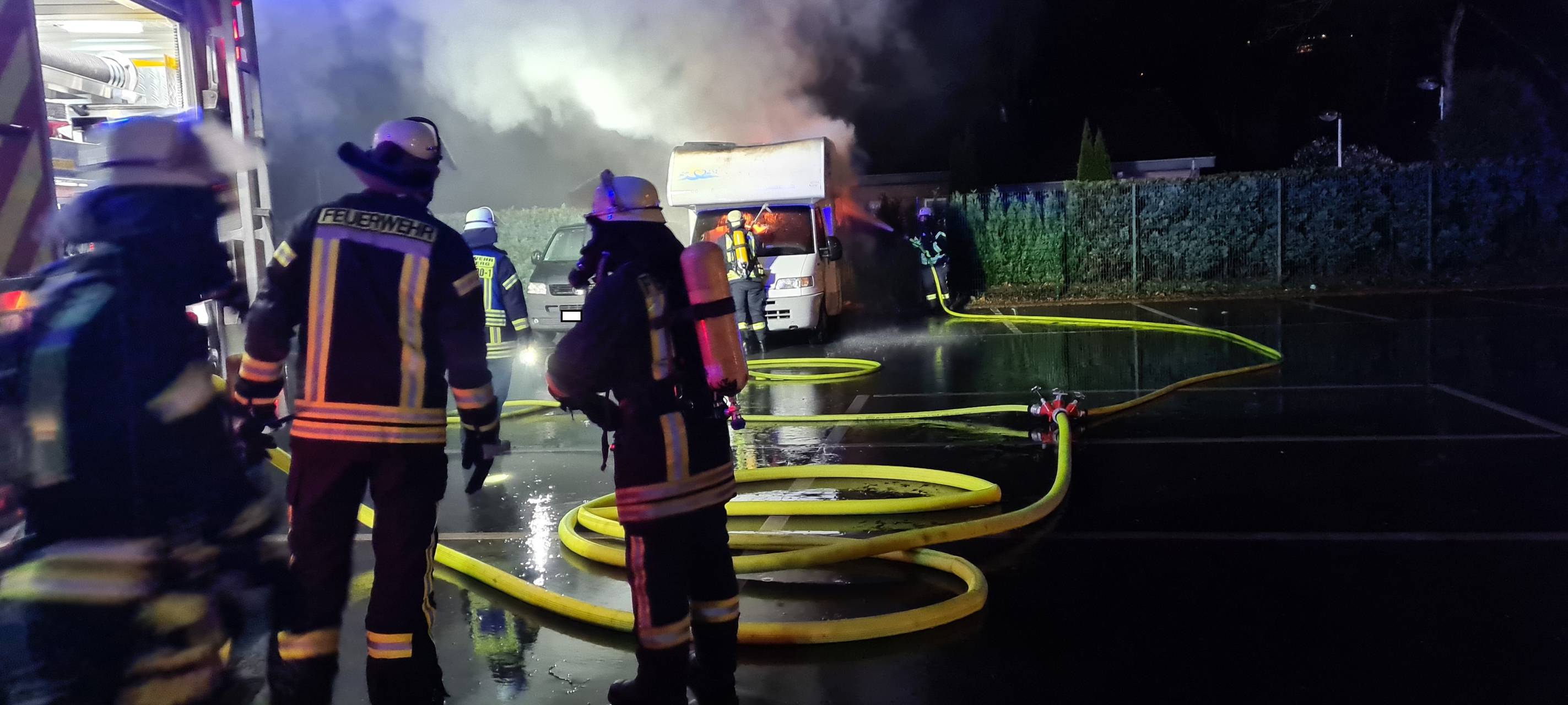 Wohnmobilbrand in Arnsberg