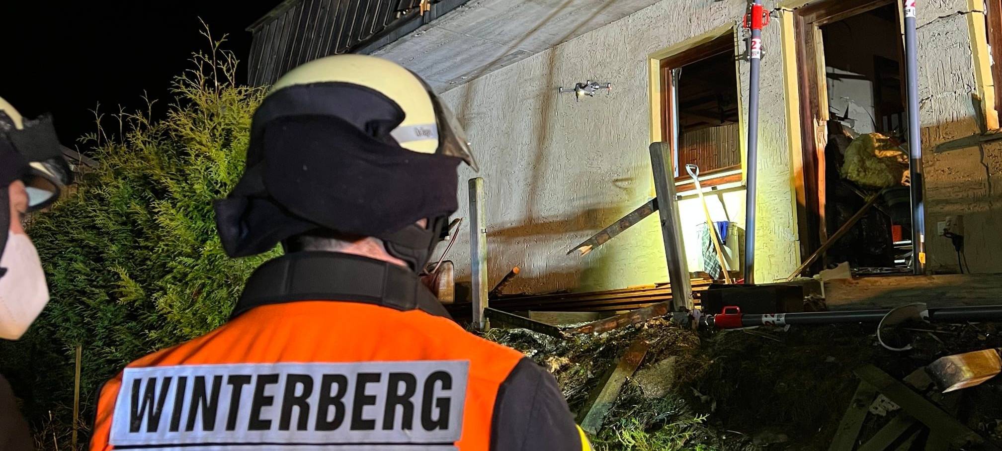 Explosion: Haus in Winterberg-Züschen zerstört