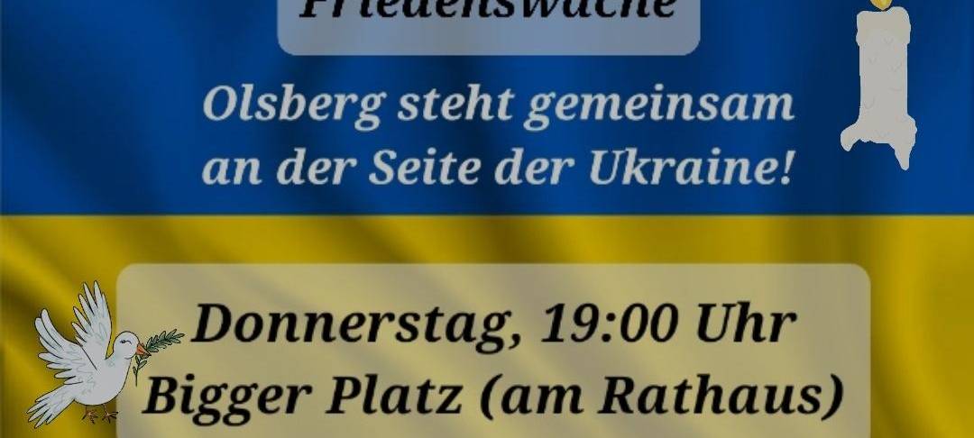 Sauerland: Mahnwachen gegen den Krieg in der Ukraine