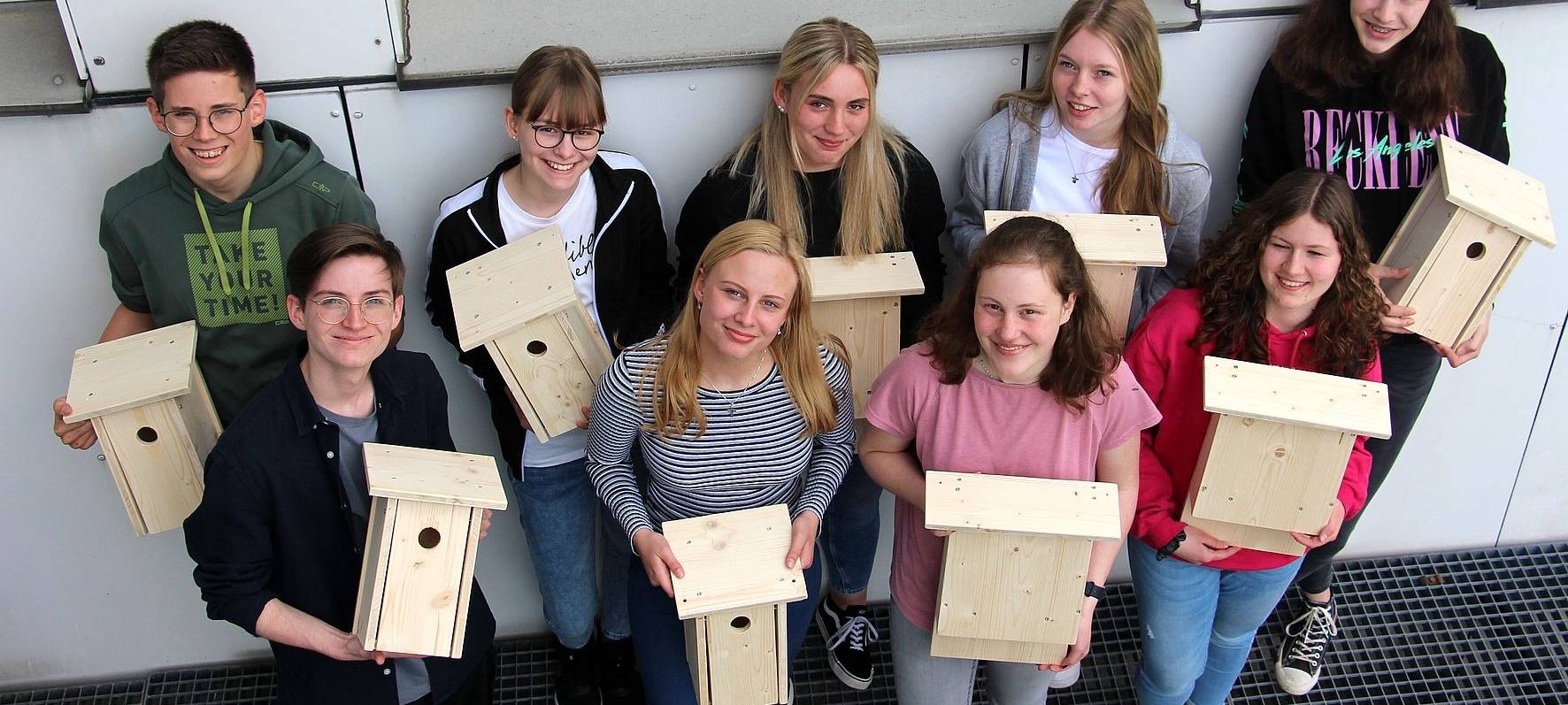 Artenschutz und Handwerk: Schüler im HSK bauen Nistkästen