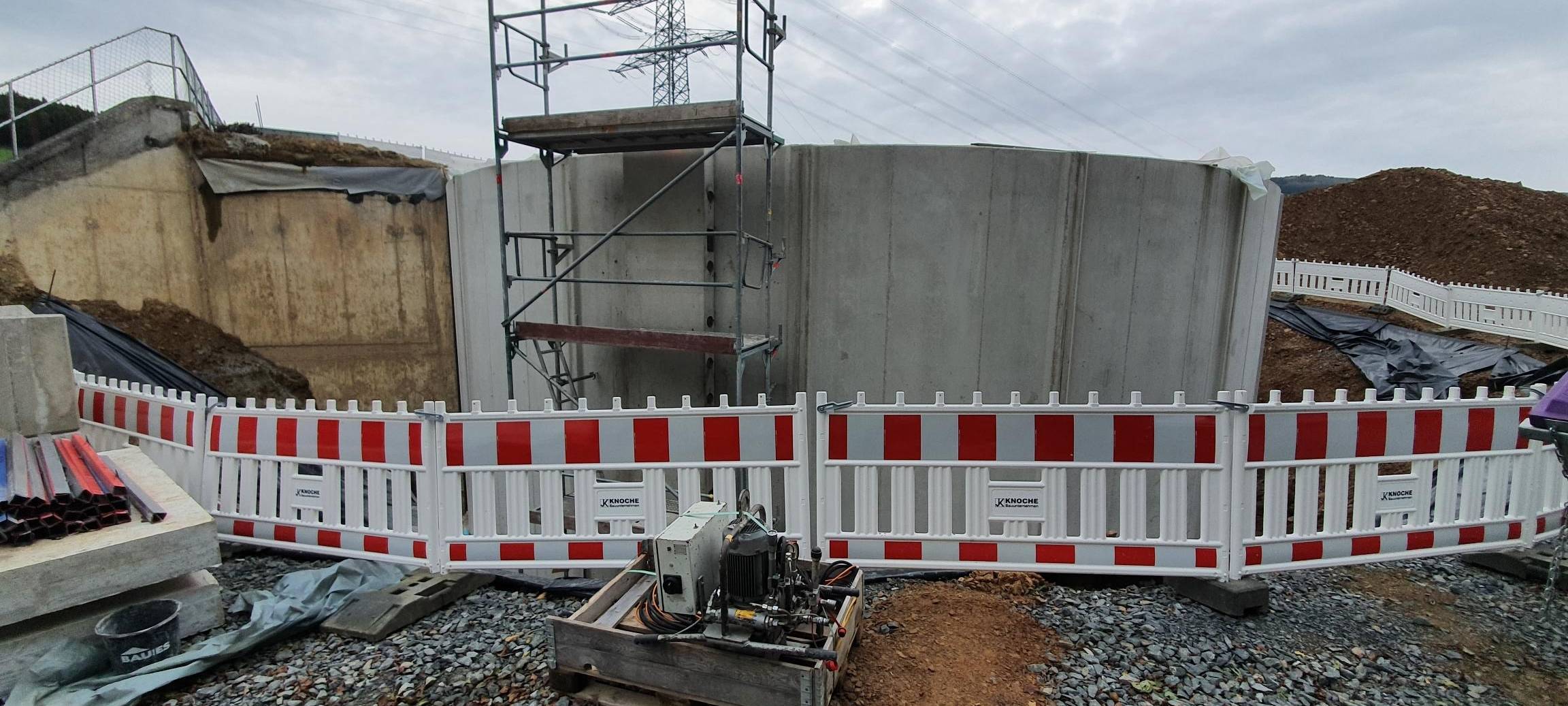 Wasserbehälter bei Bestwig-Halbeswig ausgebaut