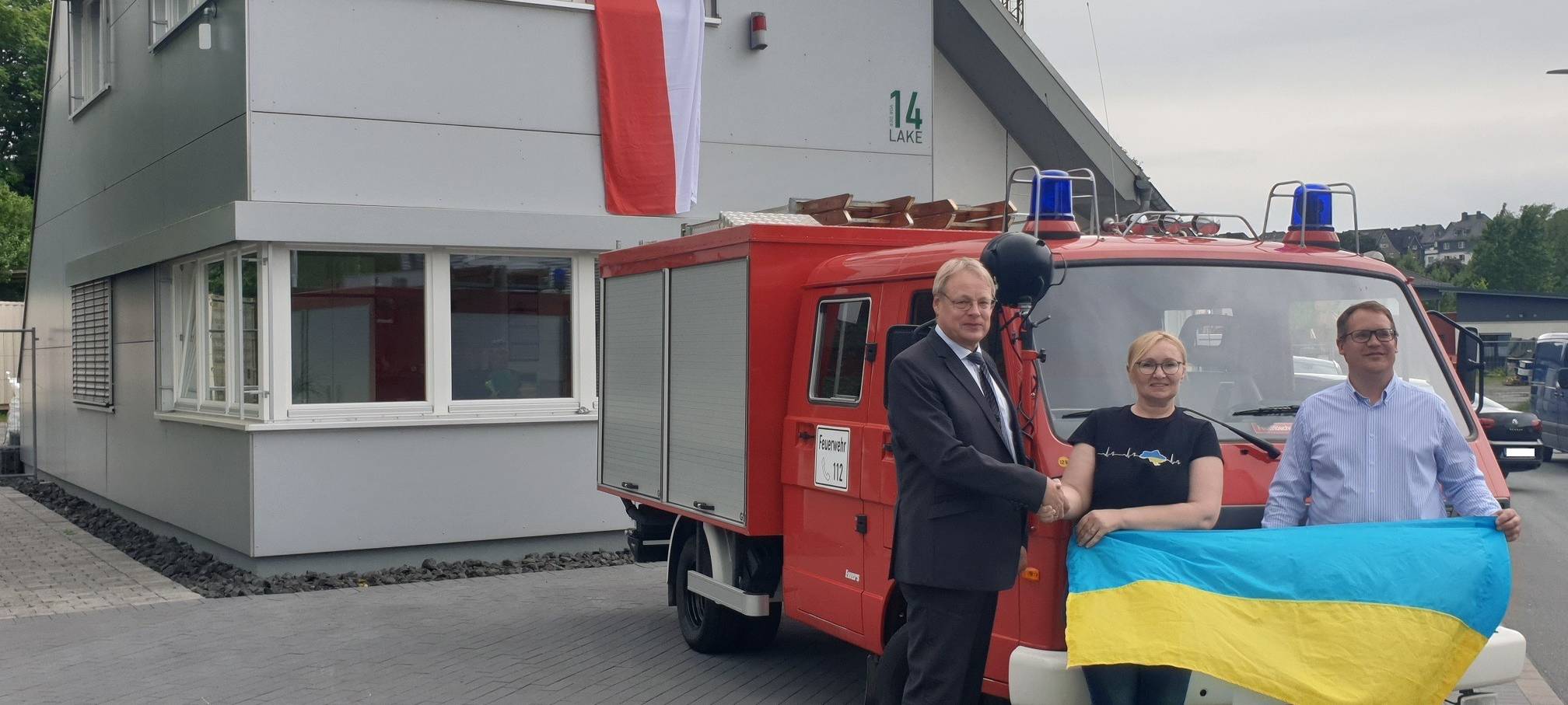 Schmallenberger Feuerwehrauto für die Ukraine