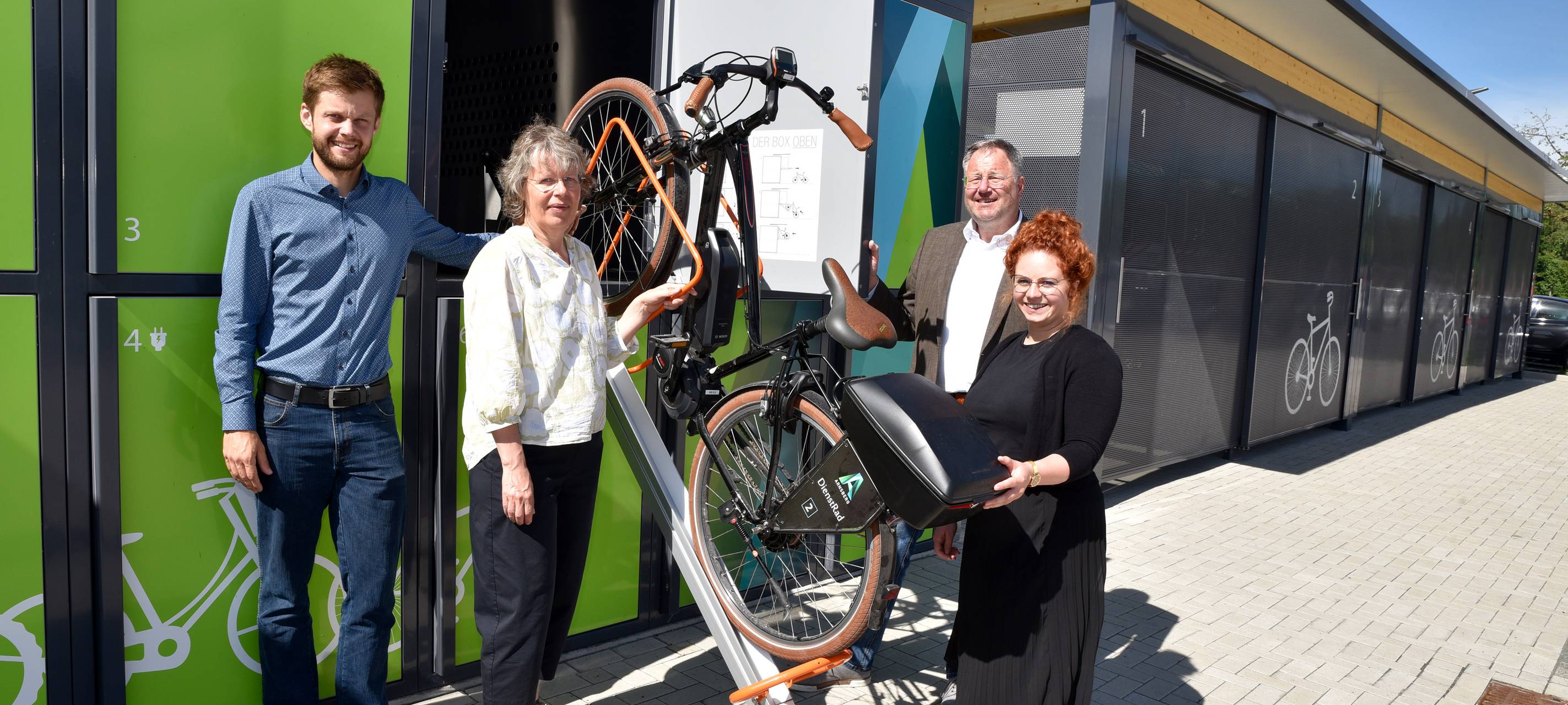 Bike-and-Ride-Anlage am Bahnhof in Neheim-Hüsten