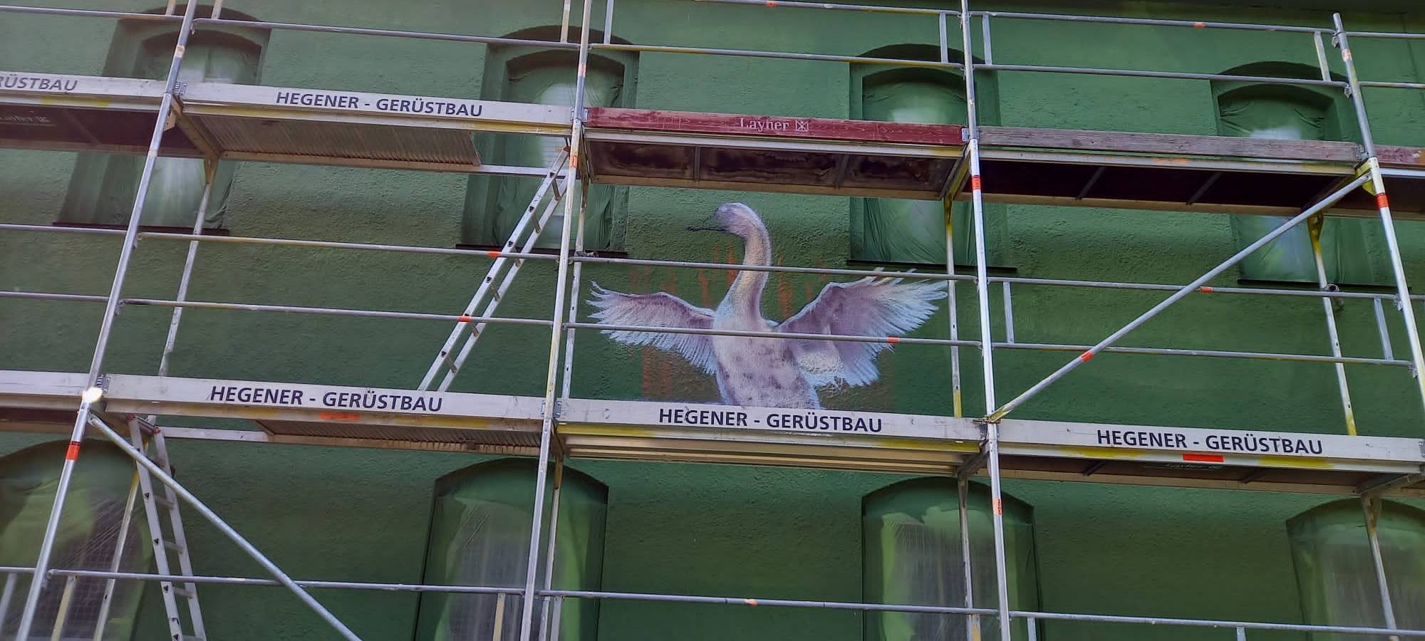 Bestwig: Graffiti am Wasserwerk Alfert