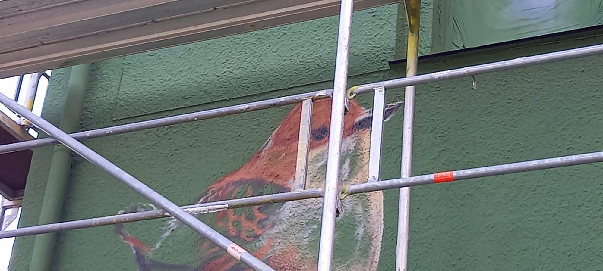 Bestwig: Graffiti am Wasserwerk Alfert