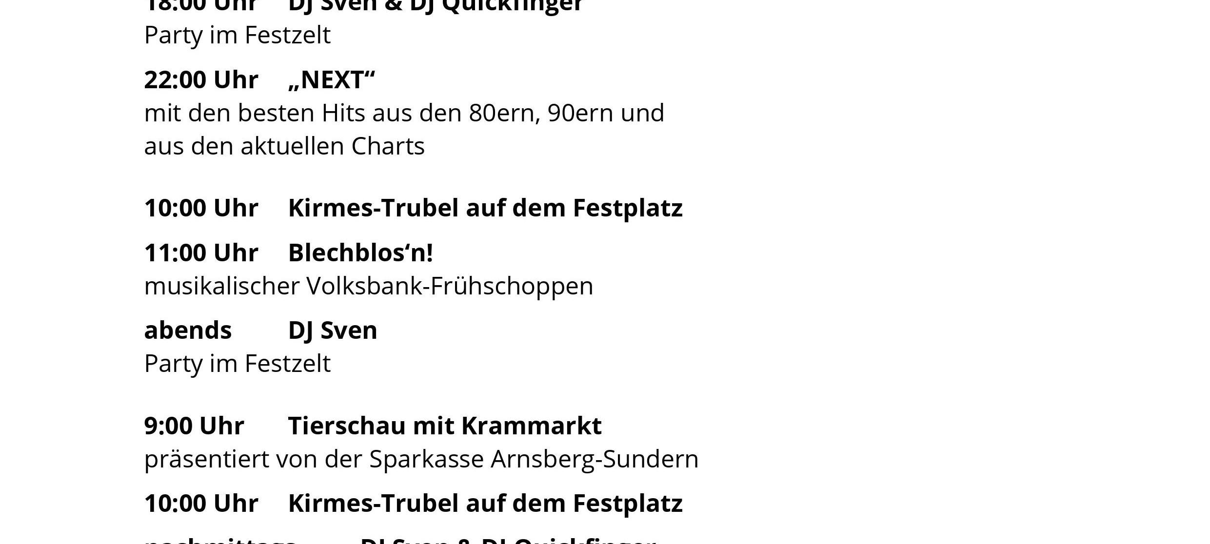 Zum Nachhören: Planungen zur Hüstener Kirmes 2022