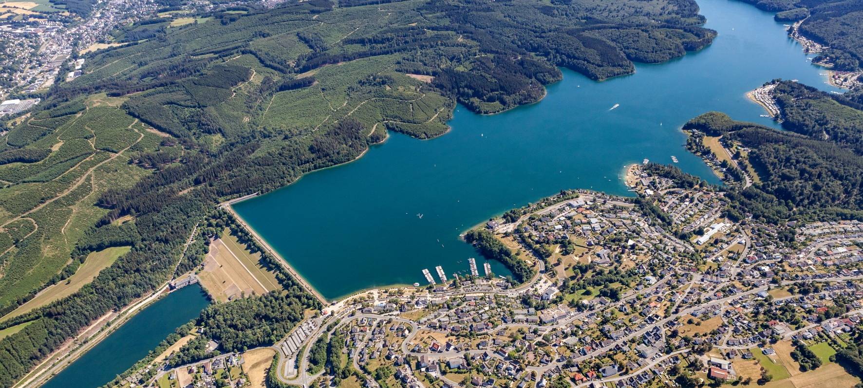 Sorpesee: Weniger Wasser im Vorbecken Sundern-Amecke