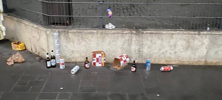 Vandalismus im Esloher Kurpark