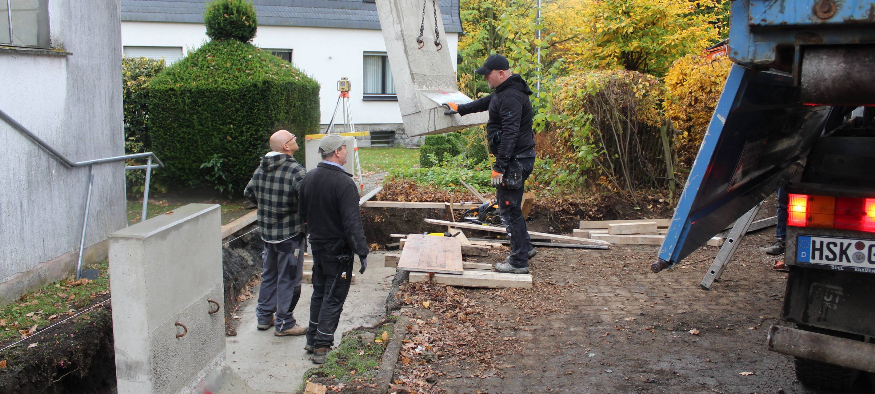 Am Feuerwehrgerätehaus Nuttlar geht es voran