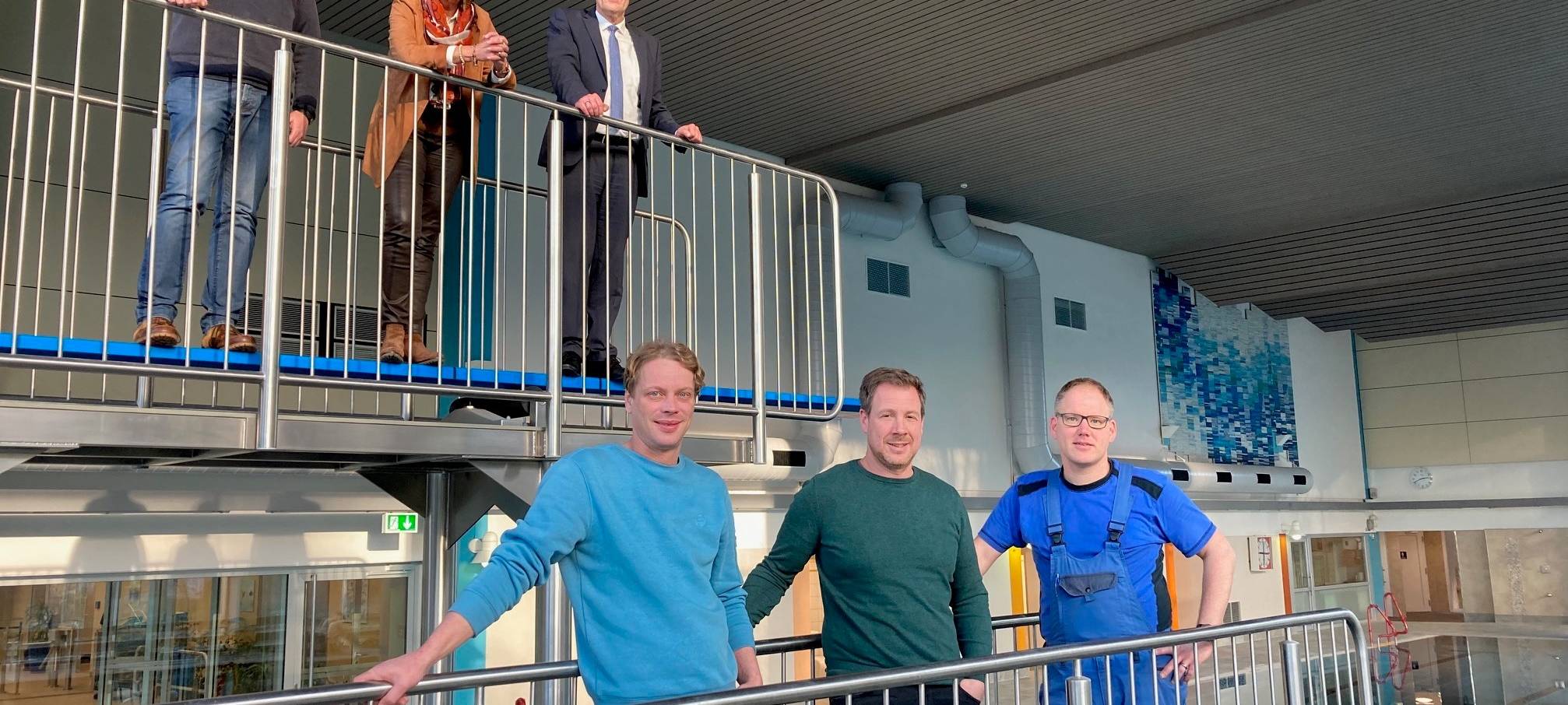 Arbeiten im Hallenbad Meschede