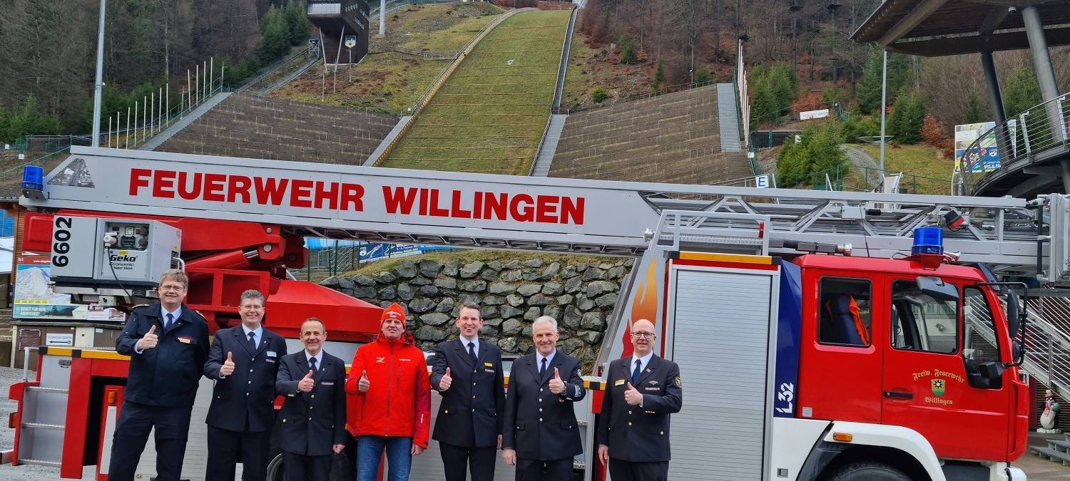 Feuerwehr-Sonntag beim Skispringen in Willingen