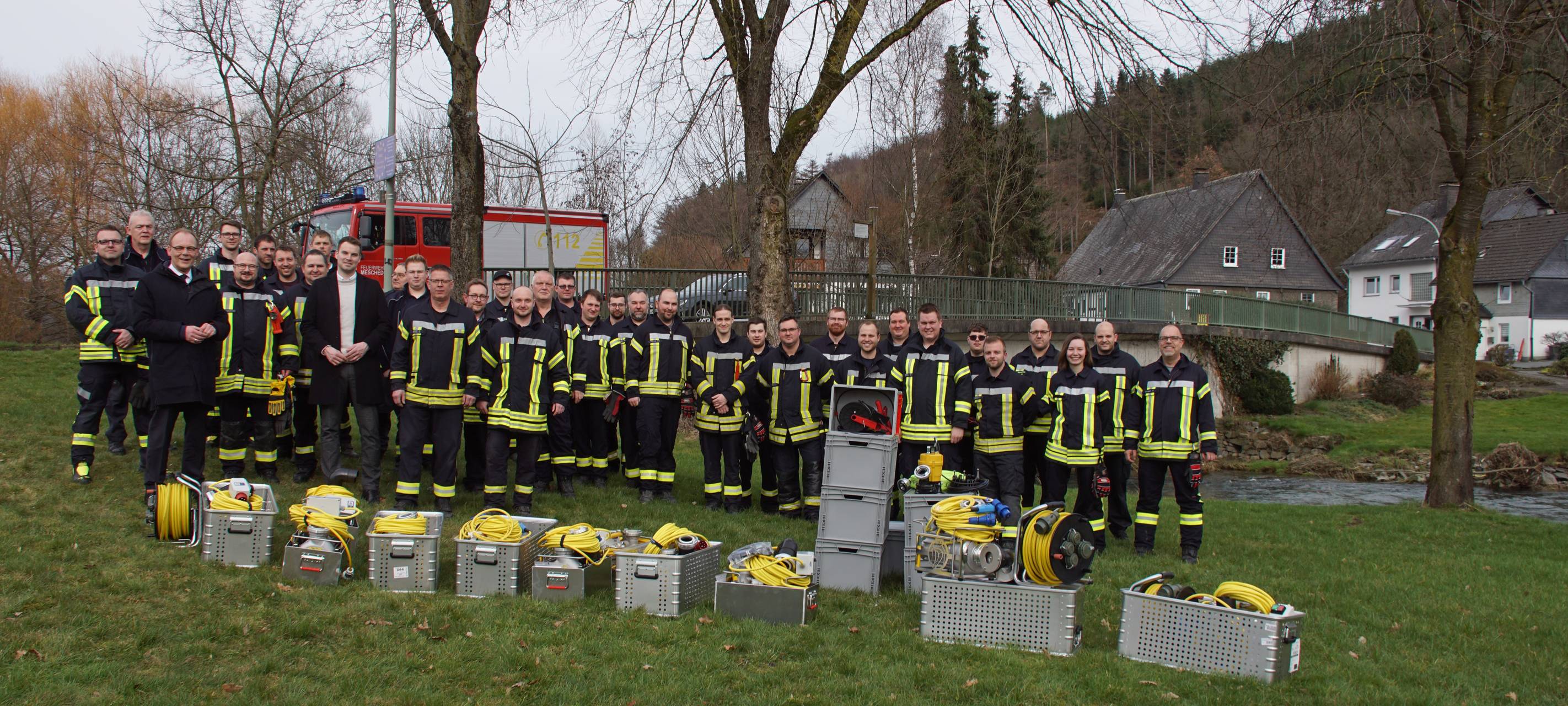 Feuerwehr Meschede mit besserer Ausrüstung für Hochwasser