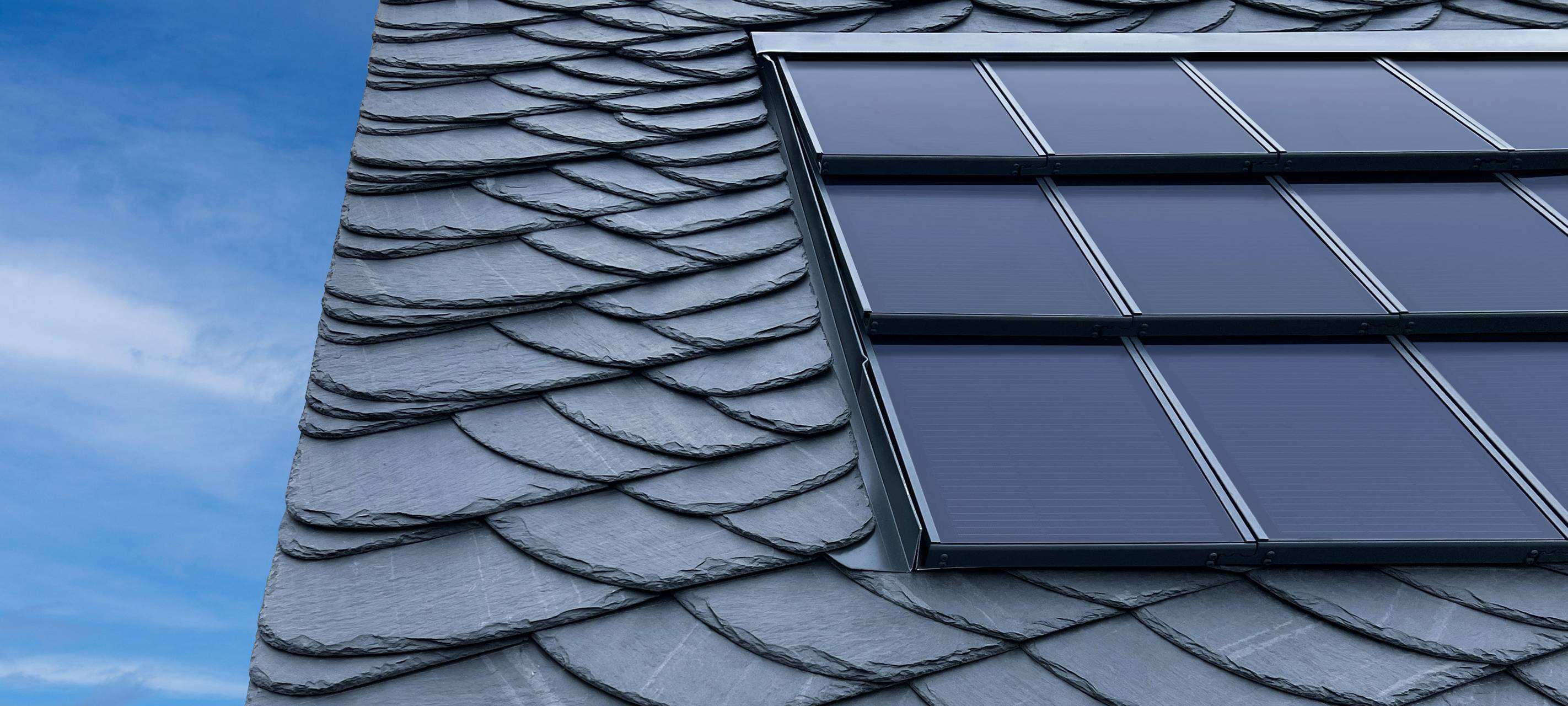 Sauerland: Magog- Schiefer kombiniert mit Solarmodulen