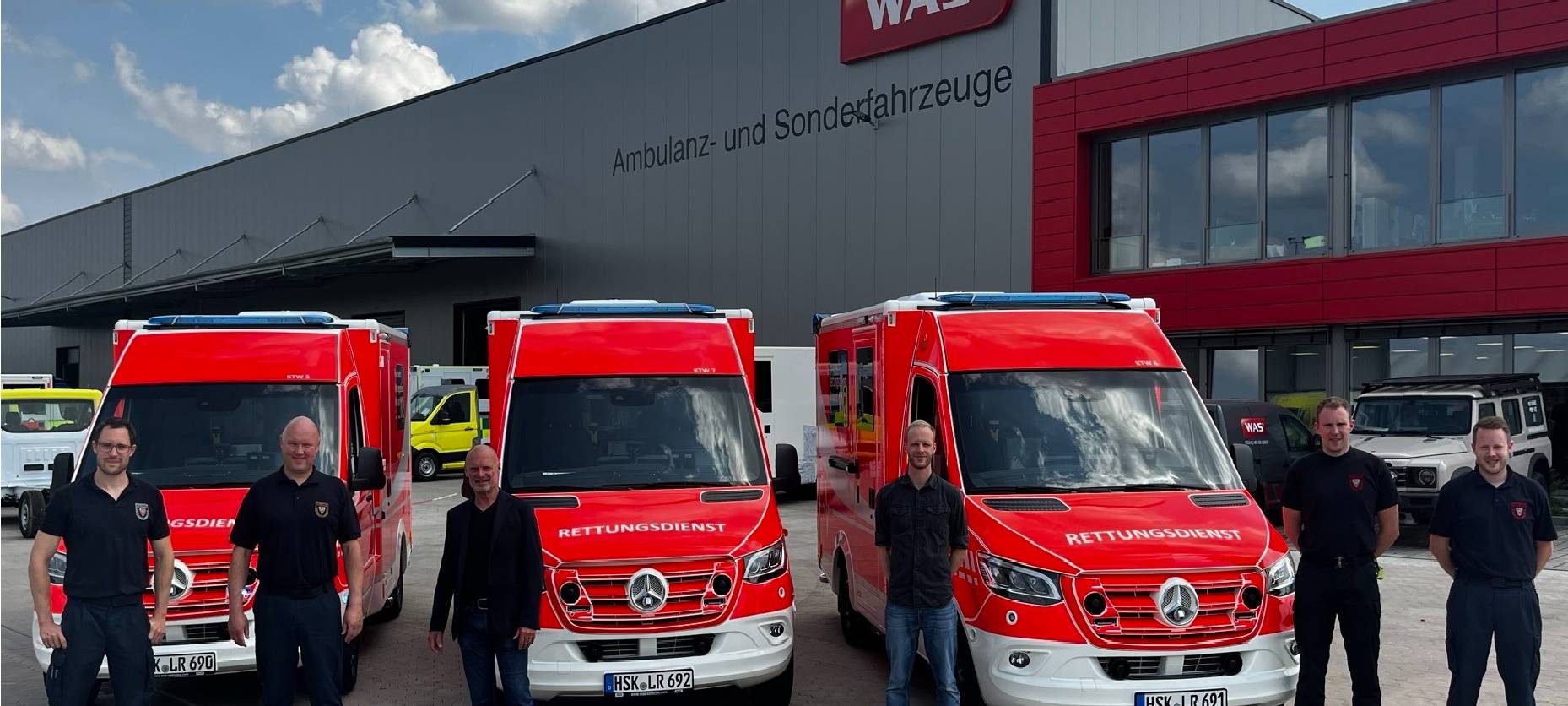 Neue Krankentransportwagen im Hochsauerlandkreis eingetroffen