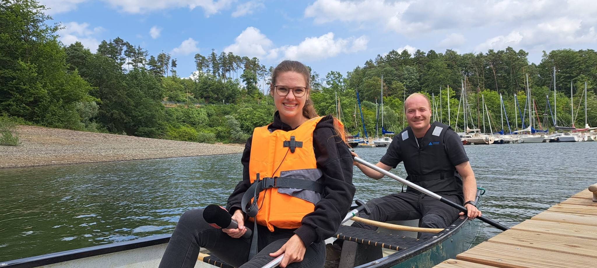 Zum Nachhören: Kanu fahren auf dem Sorpesee in Sundern