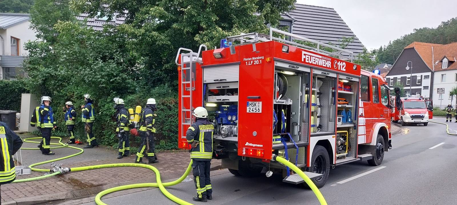 Mehrfamilienhaus nach Brand in Marsberg unbewohnbar